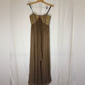 Laundry By Shelli Segal Gold and Brown Dress
